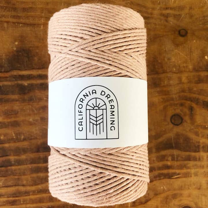 California Dreaming Macrame - Wholesale Yarn - 2mm recycled cotton rope | twisted | 200m2