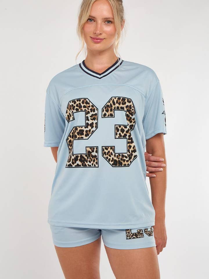 AX Labels - Wholesale Top & Short Set (NOT Loungewear) - Women's - Leopard Print 23 T-Shirt With Shorts Co-ord26