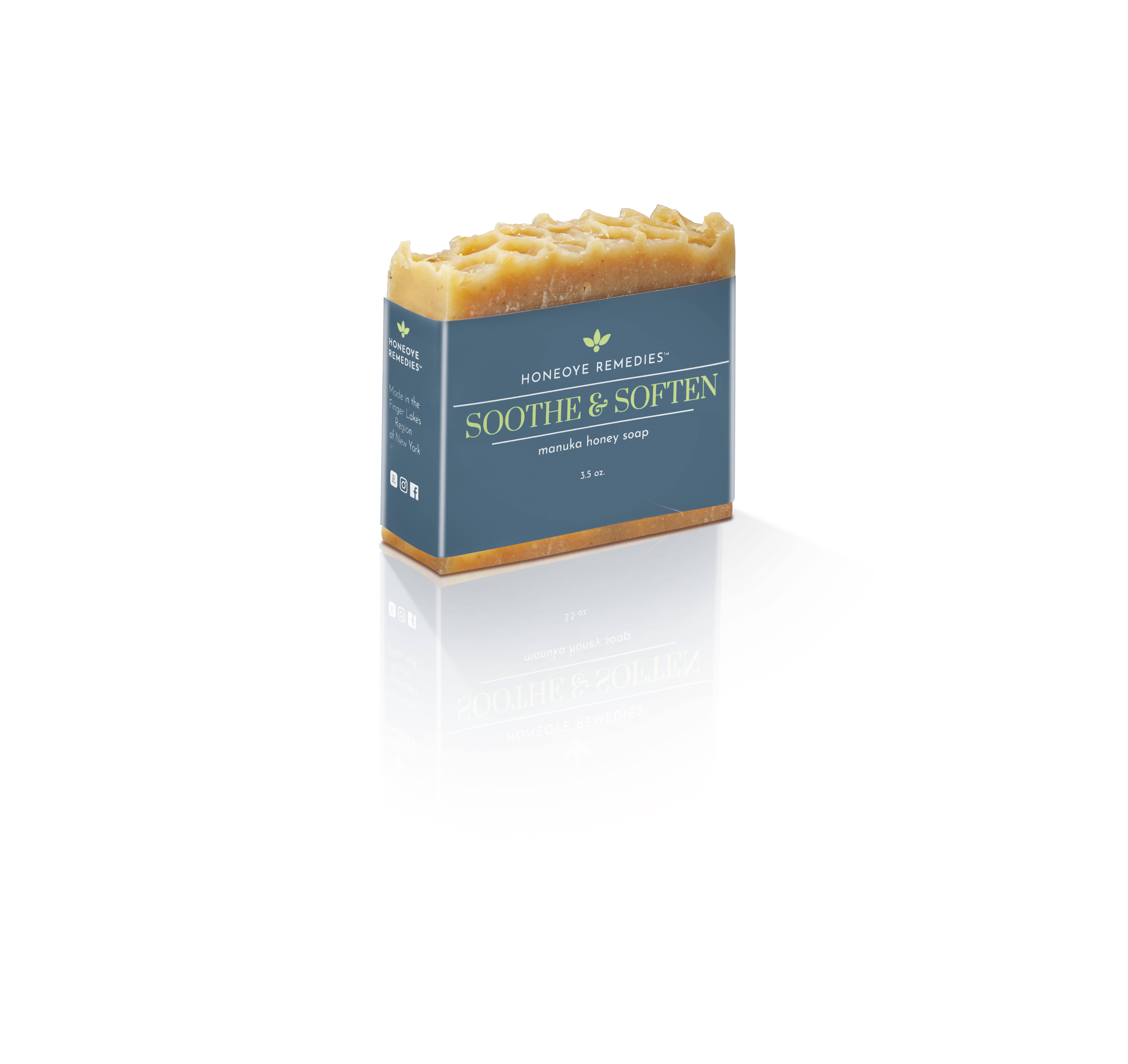 Honeoye Remedies - Wholesale Bar Soap - Manuka Honey (MGO 550+) Infused Soap (Soothe & Soften)