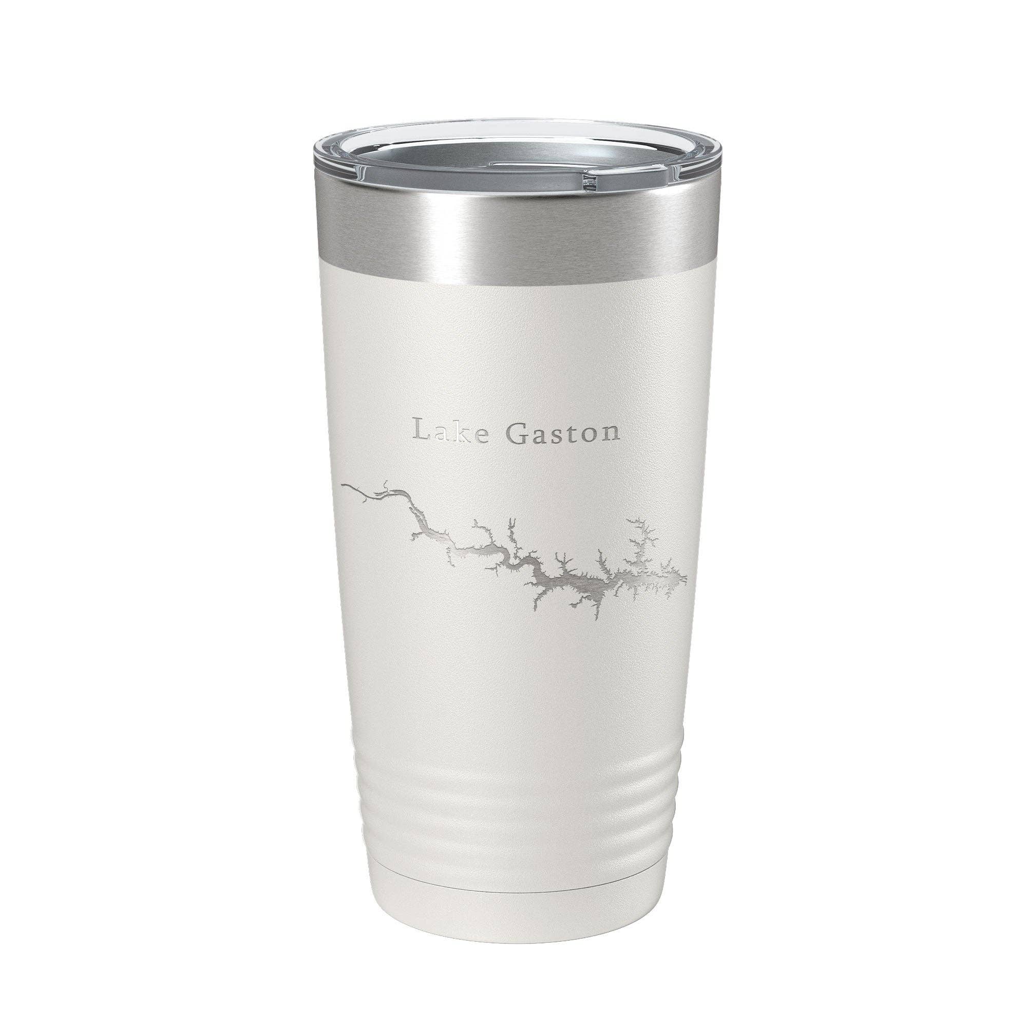 CarveBright - Wholesale Insulated Mug/Tumbler - Lake Gaston Map Tumbler Travel Mug Insulated Laser Engraved Coffee Cup North Carolina Virginia 20 oz1