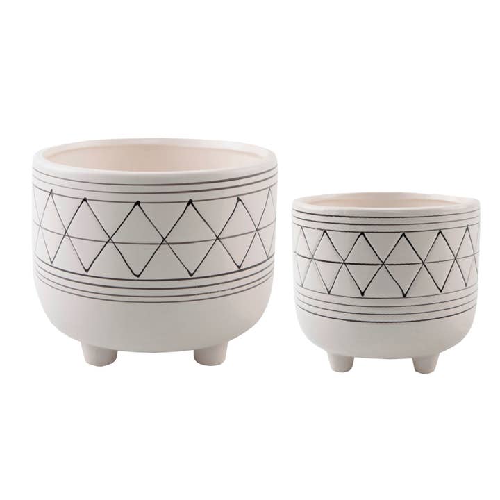Set Of 2 Geo 6" And 5" Ceramic With legs and other Purchase Wholesale geometric terrariums. Free Returns & Net 60 Terms on Faire trending on Faire.