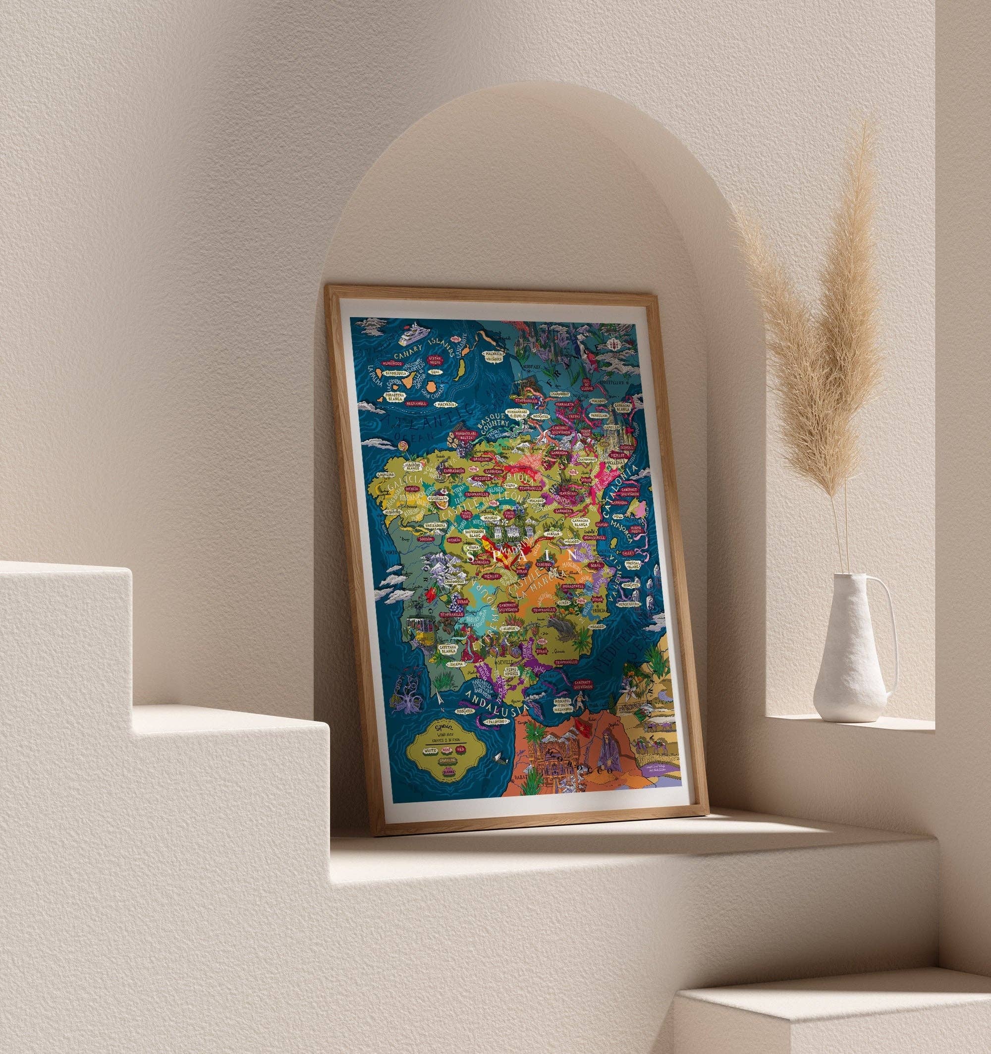 Water & Wines - Wholesale Poster - Poster - Wine Spain2