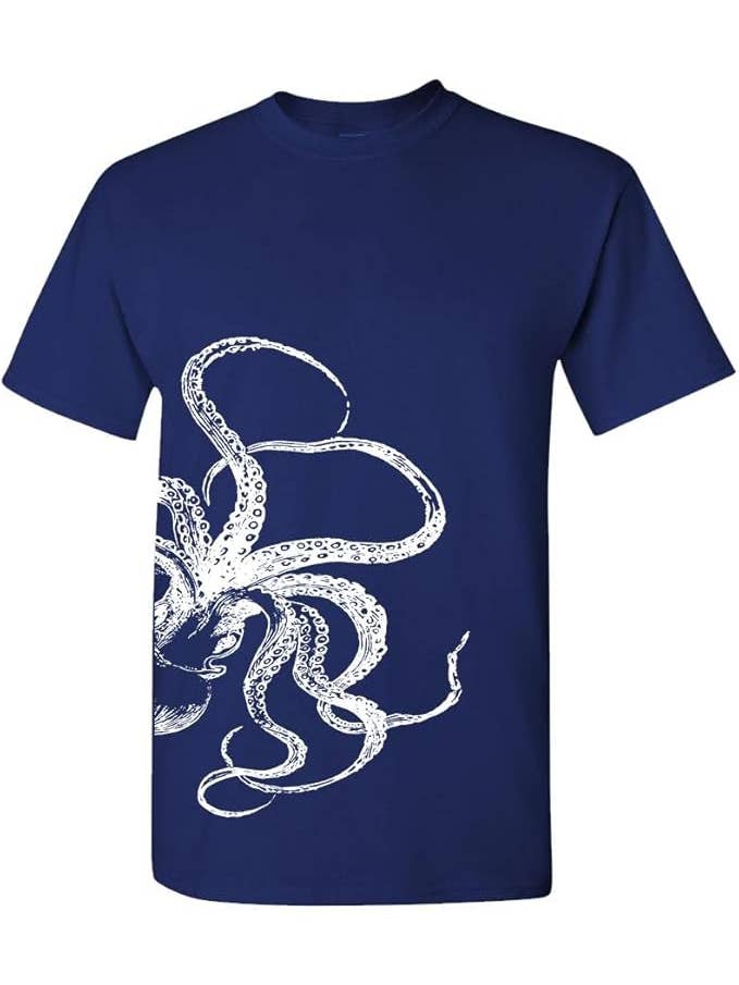 Multi-Vendor Sales - Wholesale Screen Printed T-Shirt - Unisex - Kraken Giant Squid Titan Unisex Cotton T-Shirt1