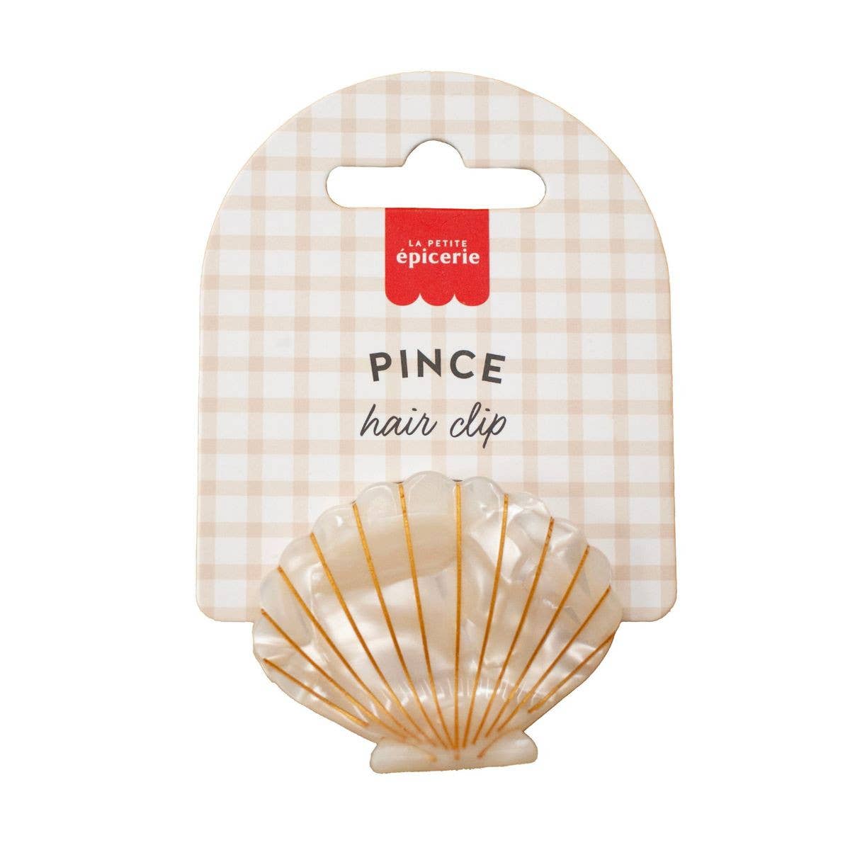 La Petite Épicerie - Wholesale Hair Clip - Women's - Shell hair clip - Pearl0