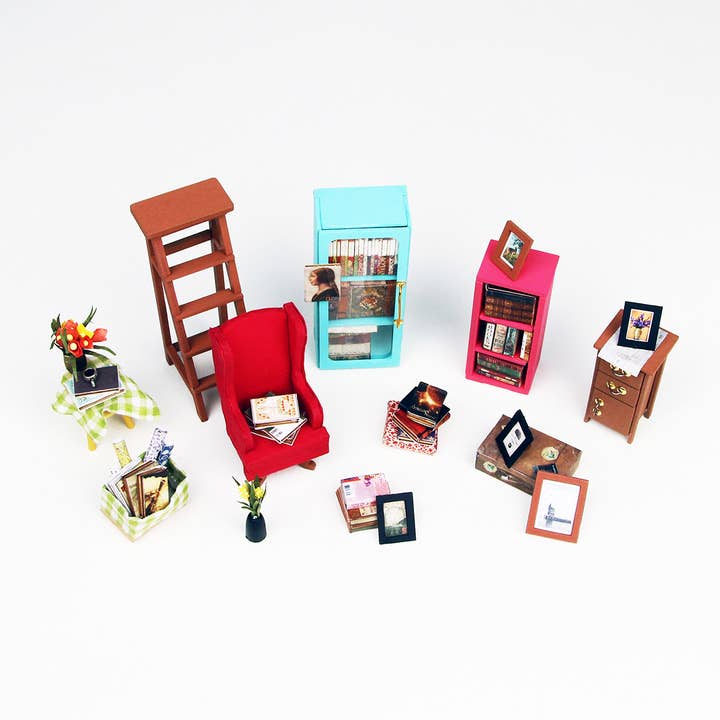 Hands Craft - Wholesale DIY Craft Kit - DIY Miniature House Kit: Sam's Study5