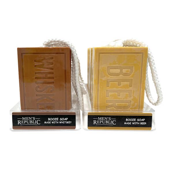 Men's Republic - Wholesale Bar soap – Men's - Men's Republic Grooming Booze Soap on a Rope (12pc set)1