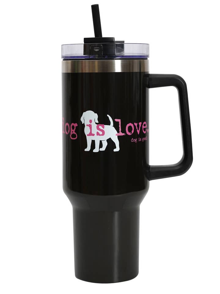 Travel Tumbler: Dog is Love 40oz Vacuum Mug for wholesale by Dog is Good