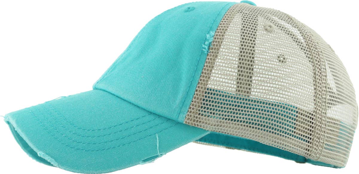 KBETHOS – Boné de beisebol - Mulher por atacado – Boné ajustável de malha com abertura para rabo de cavalo122