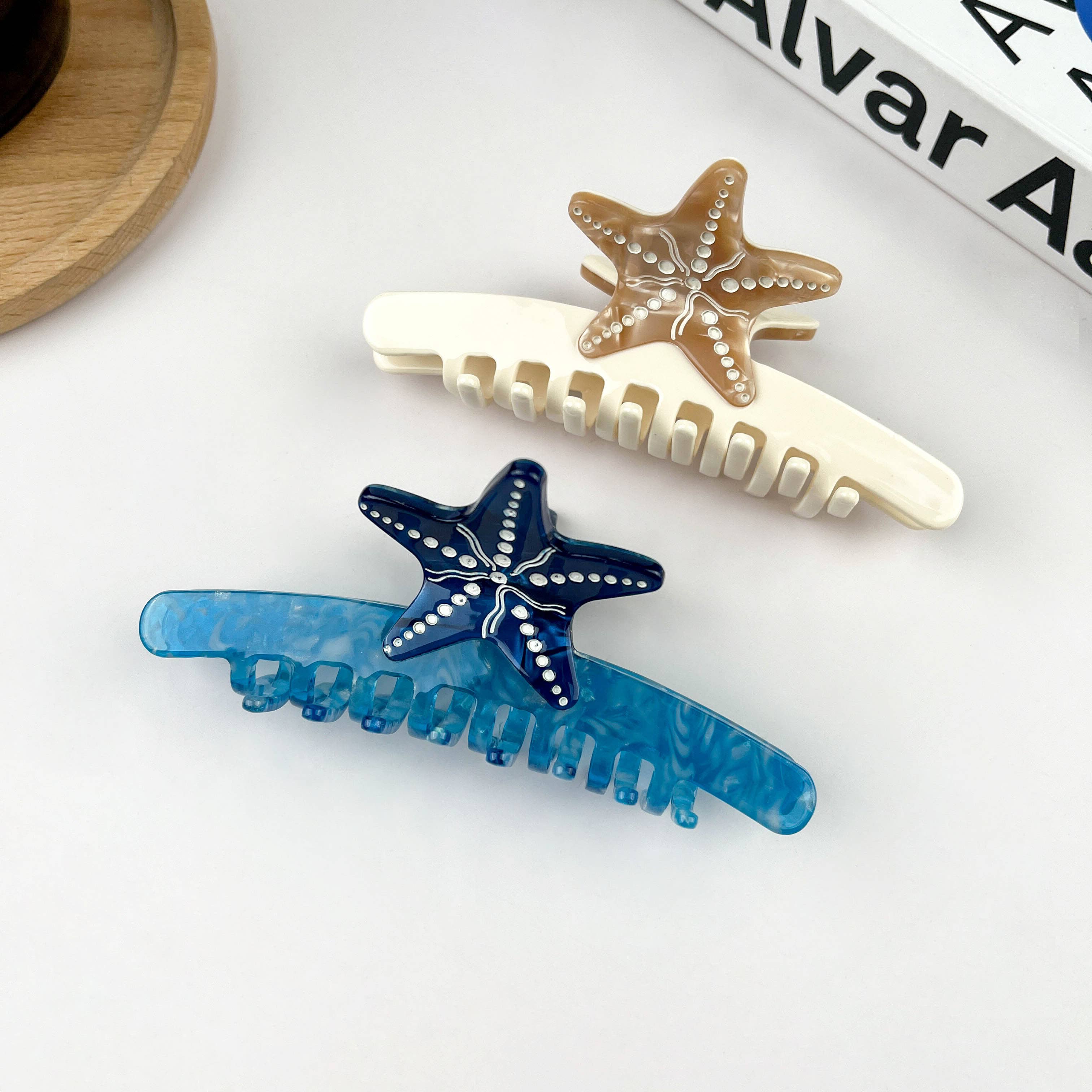 TheDivaSoap - Wholesale Hair Clip - Women's - Starfish Hair Clip, Acetate Claw Clip6