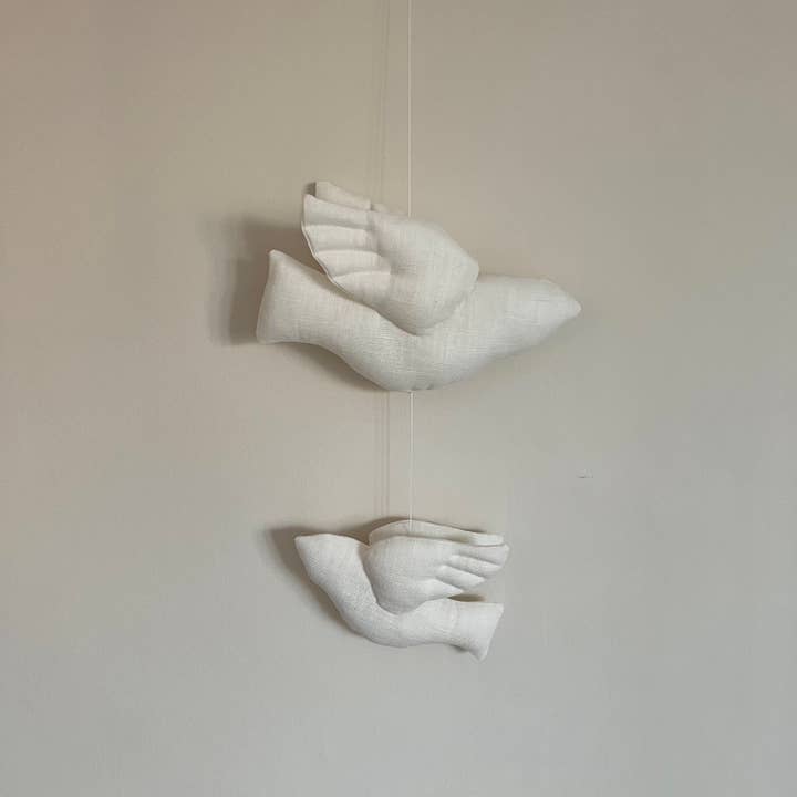 Edie & Joe - Wholesale Baby Mobile - Linen Bird Hanging Decor9