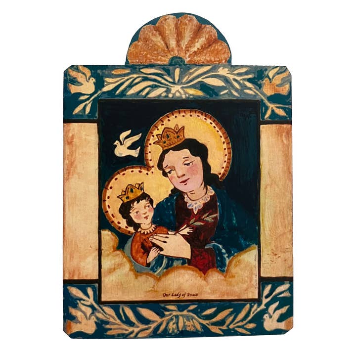 Our Lady of Peace - Blessings and Wisdom for wholesale by Lynn Garlick Retablos