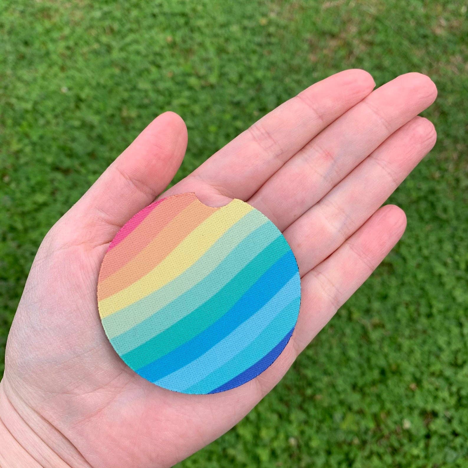 Painted Skies - Wholesale Car Coaster - Women's - Rainbow Stripe Car Coasters1