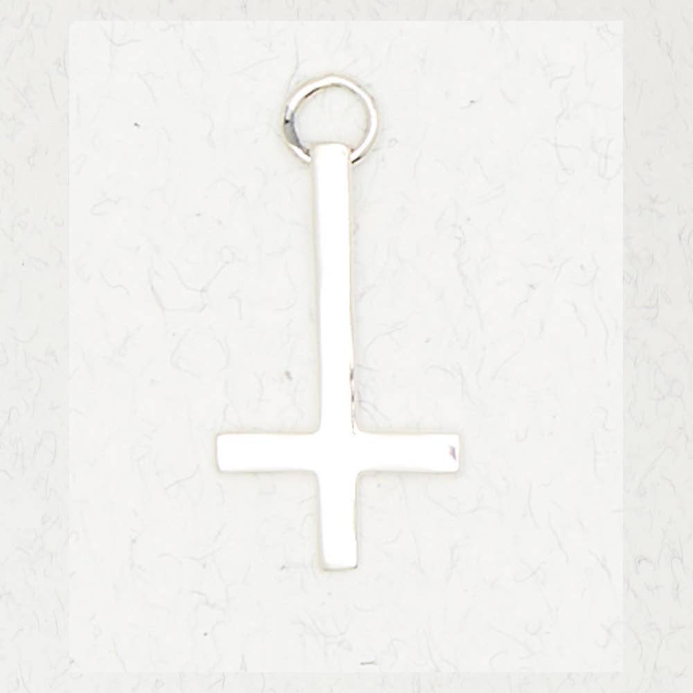Nirvana LLC - Vente Breloques/médailles personnalisées - Pendentif en argent sterling - Croix inversée