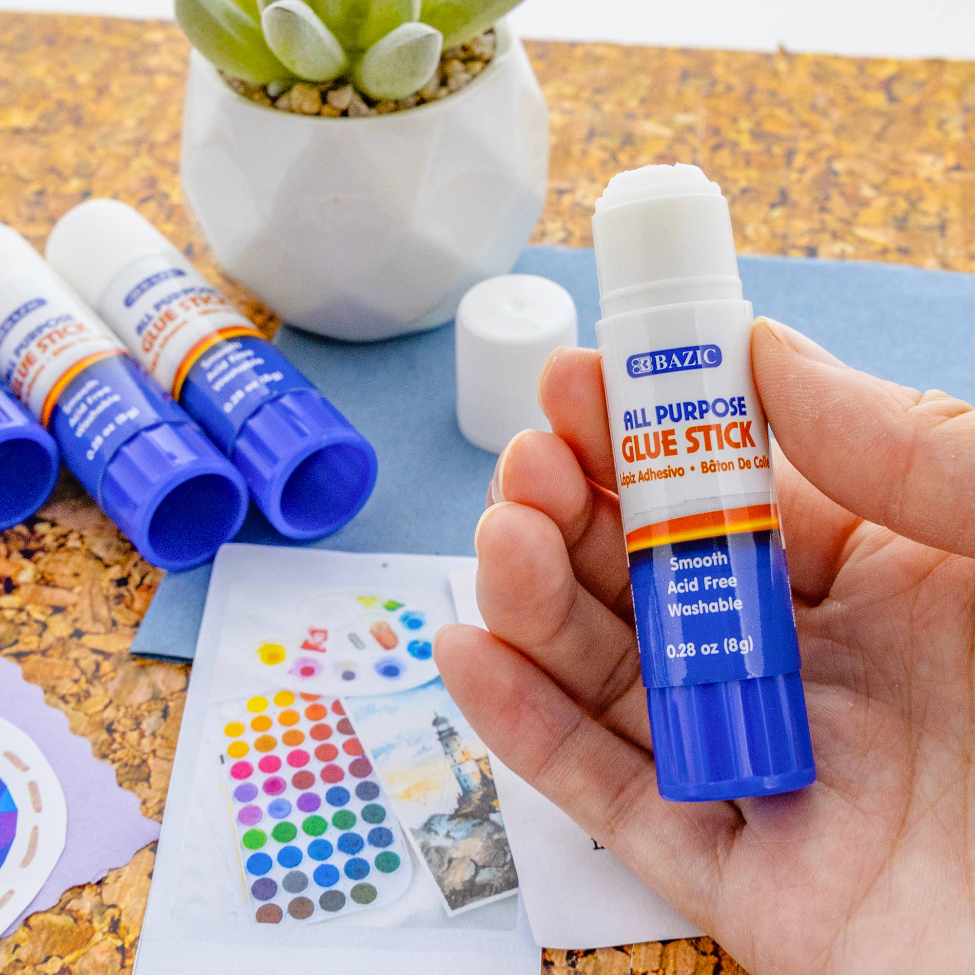 BAZIC Products - Wholesale Glue - Glue Stick Premium Pack 0.28 oz (8g)6