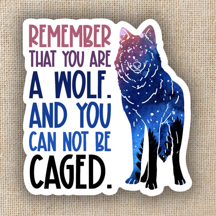 Remember That You Are a Wolf ACOTAR Sticker for wholesale by Kingdom of Threads