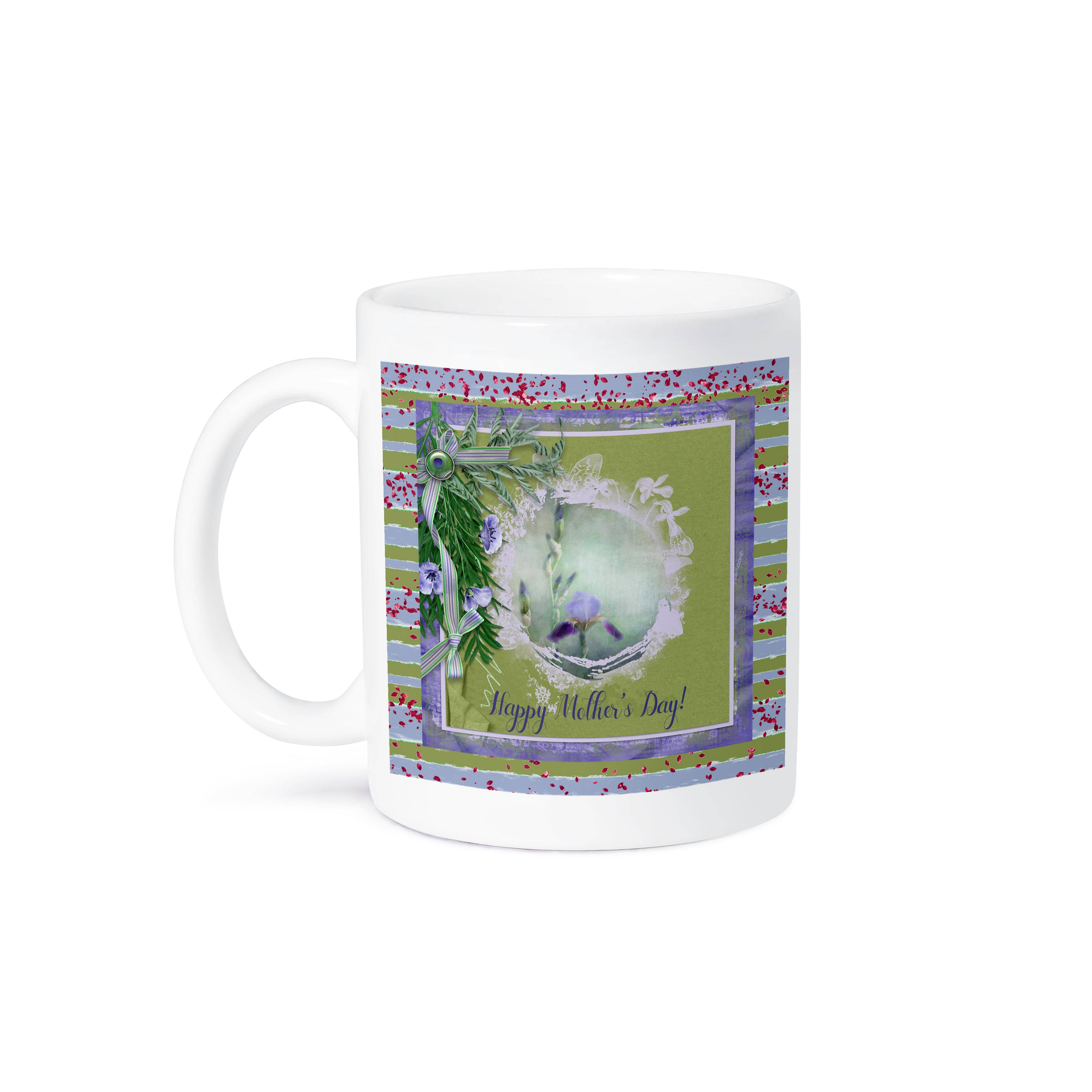 3dRose – wholesale Coffee mug – 3dRose, Image of Mothers Day, Flower Bud in Oval Flora Ribbon Frame, Lavender, Mug8