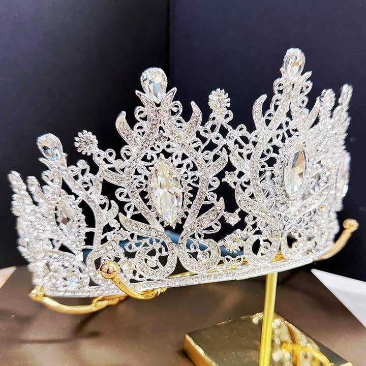 Happy Dream Gifts - Wholesale Tiara - Women's - Silver Wedding Tiara, Prom Crown, Crystal Bridal Hairpiece