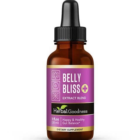 Herbal Goodness - Wholesale Oral Supplement/Vitamin - Belly Bliss - Liquid Extract - Happy & Healthy Gut Balance