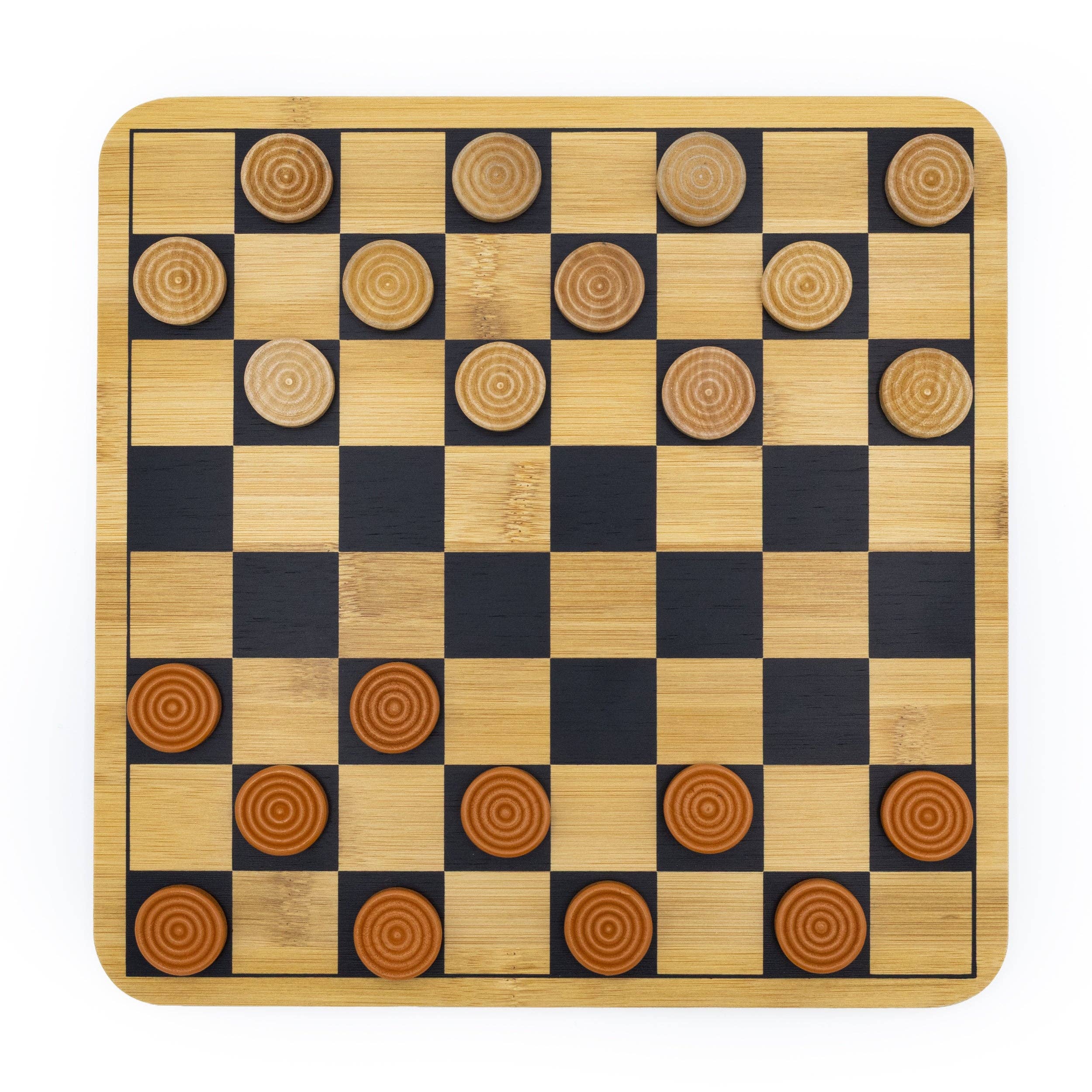 Robert Frederick Ltd – Jogo de tabuleiro por atacado – Conjunto de Damas de Bambu - Feito com Materiais Sustentáveis1