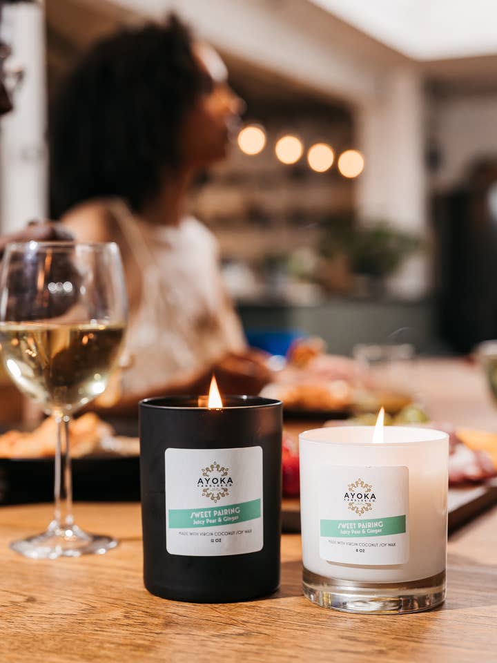 Bougie Sweet Pairing pour la vente par Ayoka Essentials