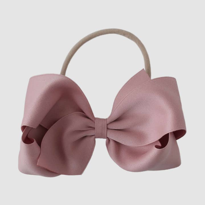 Penelope Matte Satijnen Strik Haarband | 5 inch voor wholesale door Your Final Touch