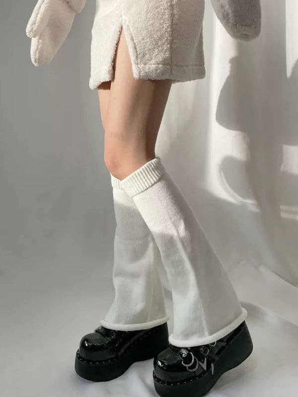 Leisure Fashion Knitting Solid Color Flared Leg Warmers Accessories for wholesale by VividLux