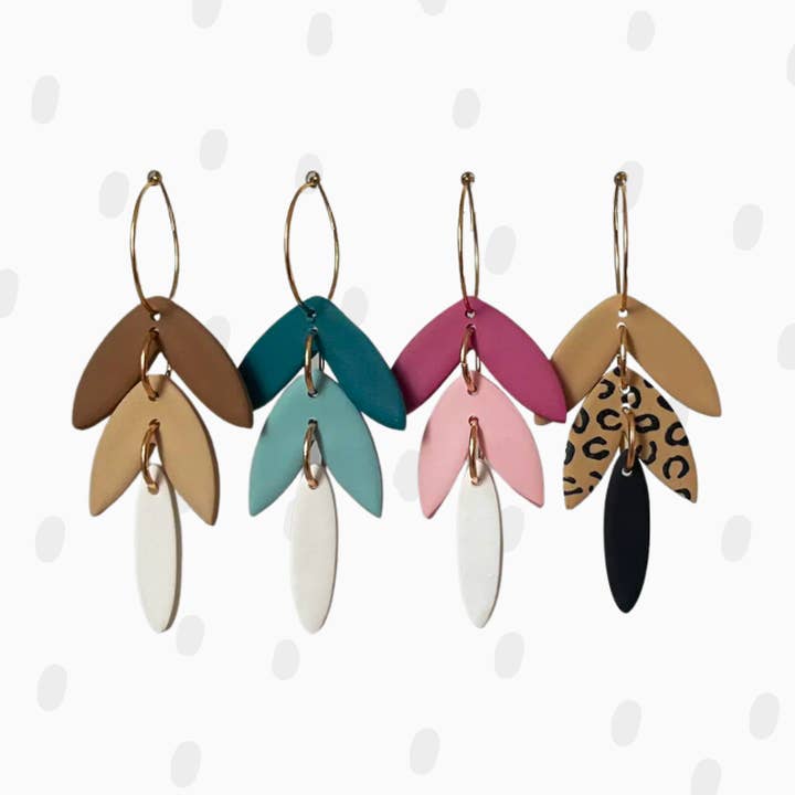 Polymer Clay Earring - Kinda Feels Alright Hoop for wholesale by Pieces of Blonde