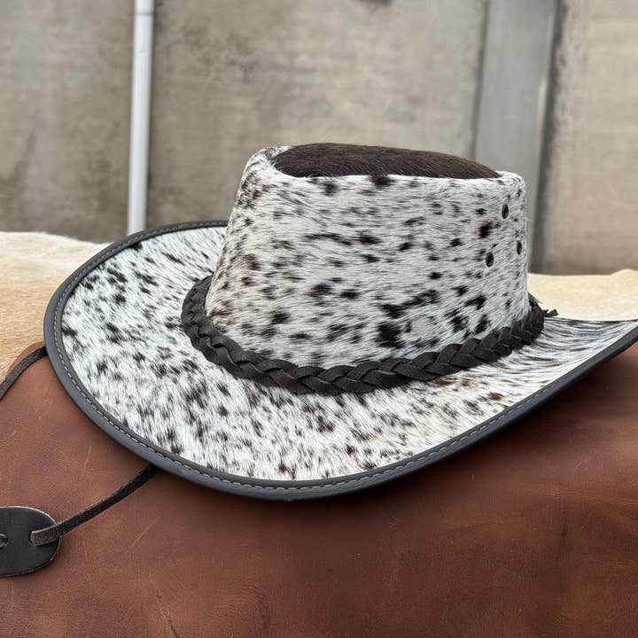 Lesa collection inc - Wholesale Cowboy Hat - Women's - Cabello Leather outback Western Hat Genuine Cow hair hat 4