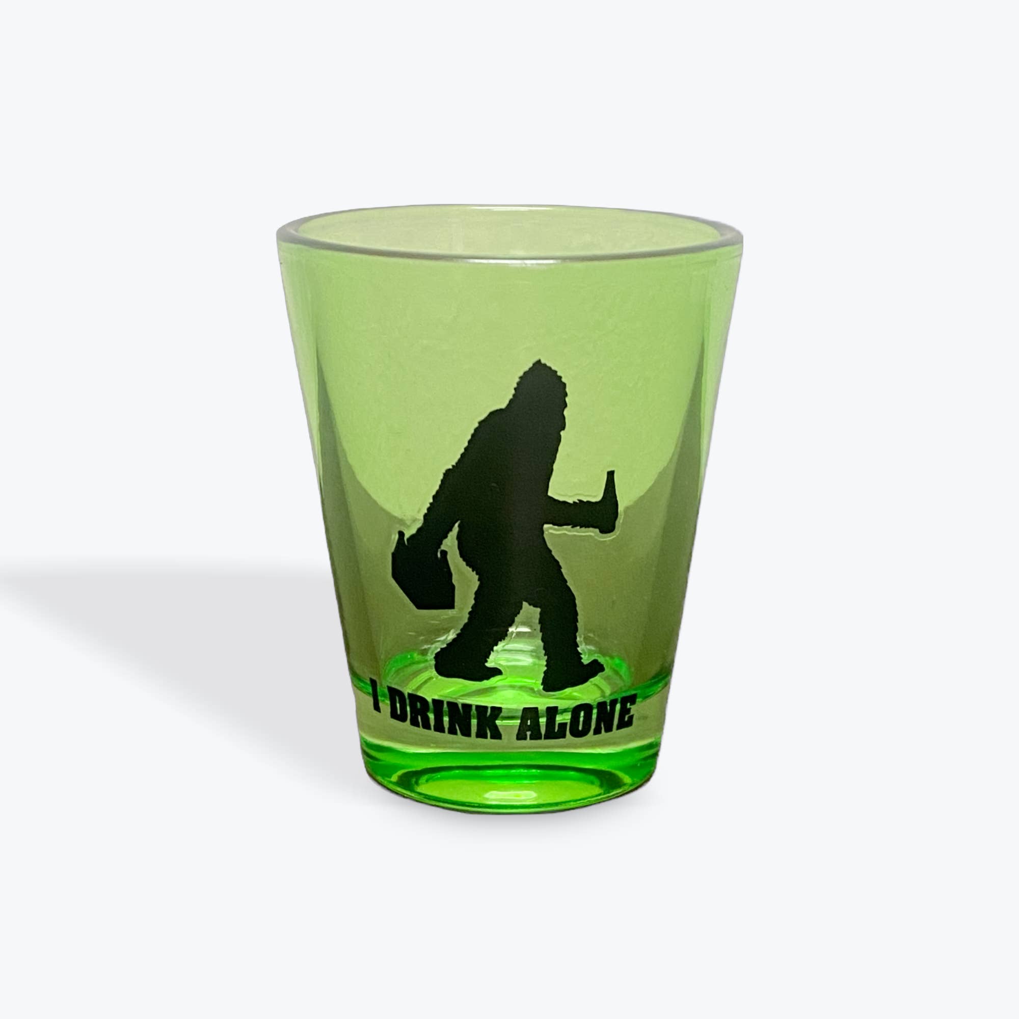 My State Designs - Wholesale Shot Glass - Shot Glass- Bigfoot I drink alone