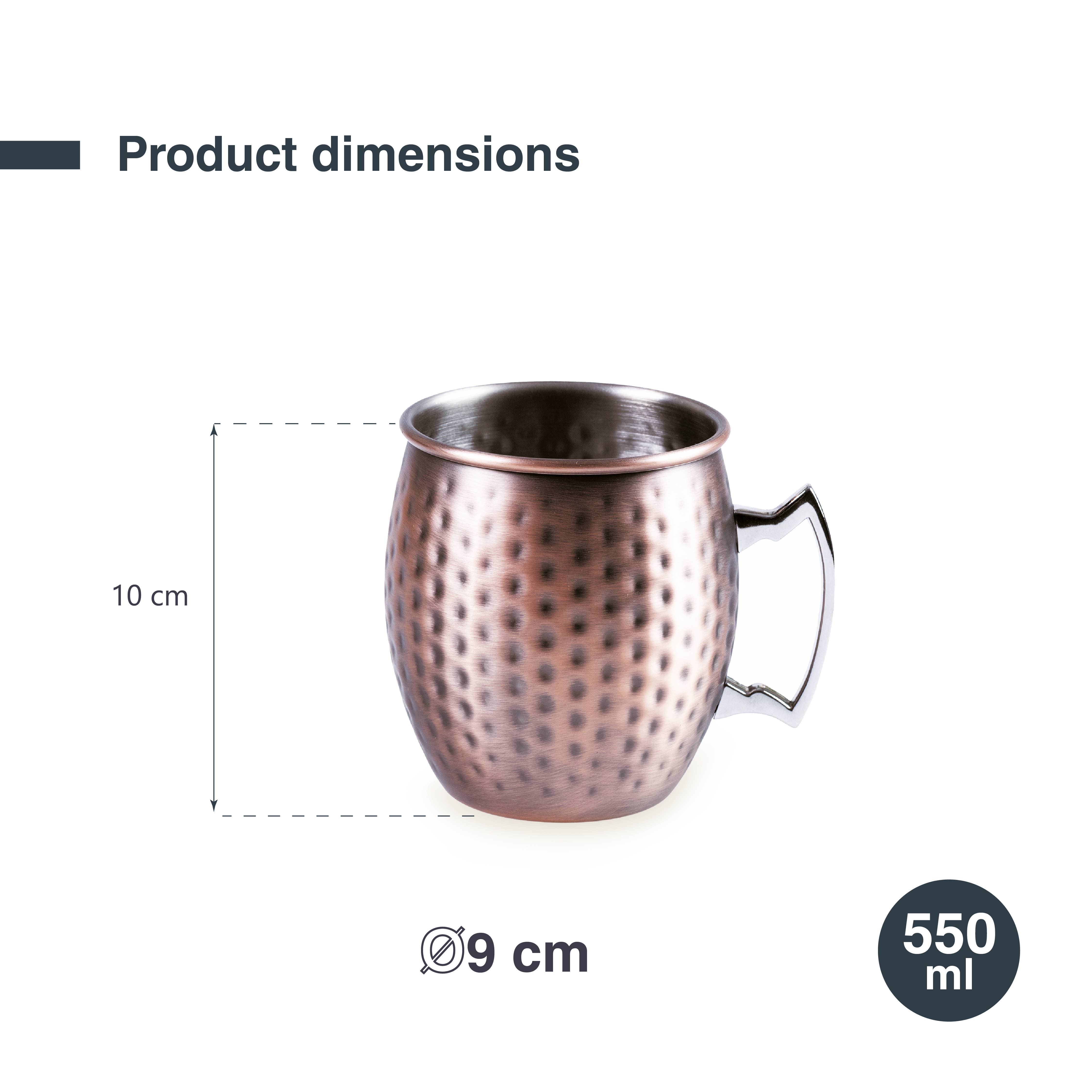 LACOR MENAJE PROFESIONAL S.L. - Wholesale Cocktail/Liquor Glass - Moscow Mule Mug 550ml2