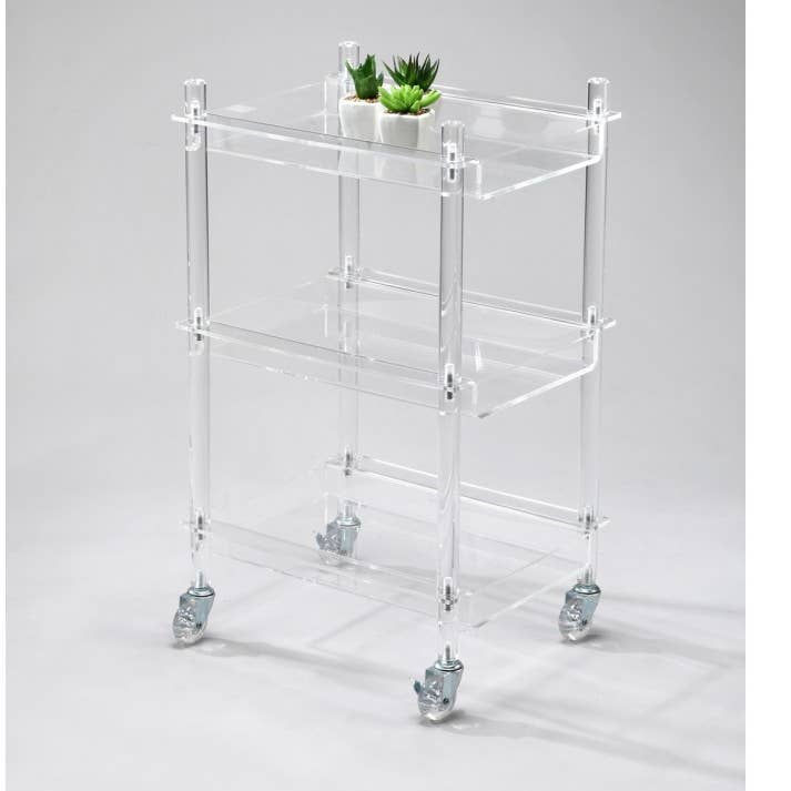 AULICA - Wholesale Kitchen Storage/Organizer - Acrylic rolling cart 40.5x30.5x60.5cm0