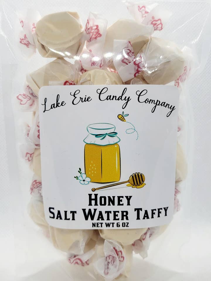 Honey Salt Water Taffy for wholesale by Lake Erie Candy Company