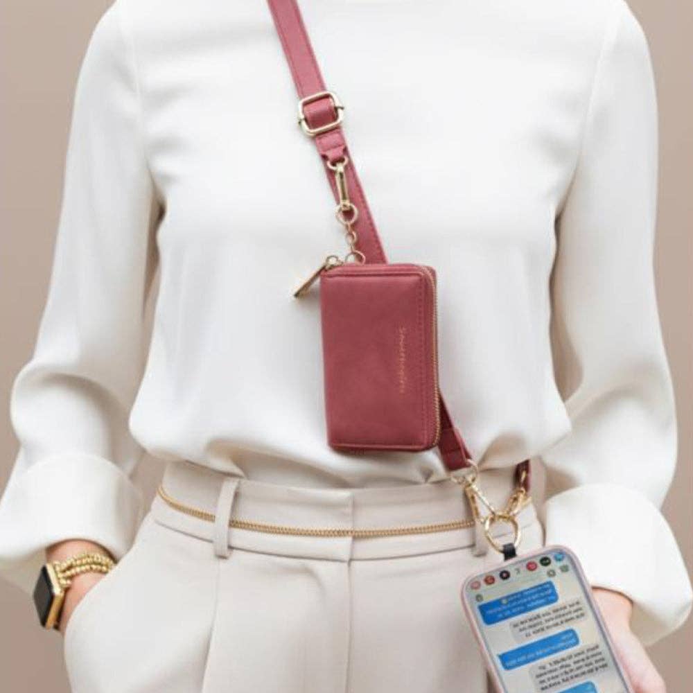 Save The Girls - Wholesale Phonecase Strap - Clip & Go Strap w/Pouch Brushed Vegan Leather17