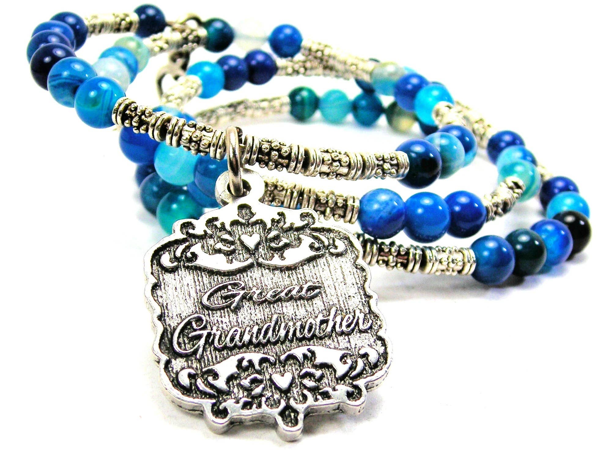 Chubby Chico Charms - Wholesale Charm/Dangle Bracelet - Great Grandmother Victorian Scroll Microcrystalline Bracelet2
