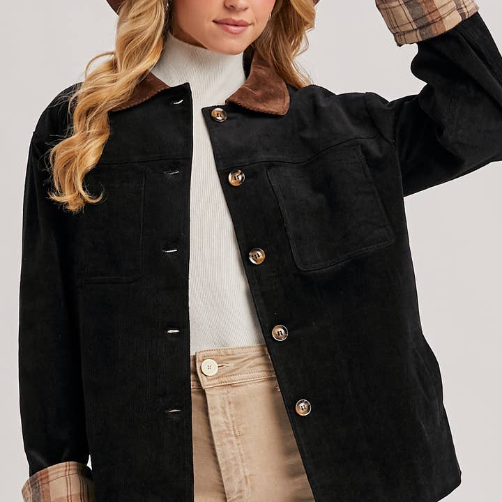 CORDUROY BUTTON DOWN BARN COAT INNER PLAID and other Purchase Wholesale just west abbigliamento. Free Returns & Net 60 Terms on Faire trending on Faire.