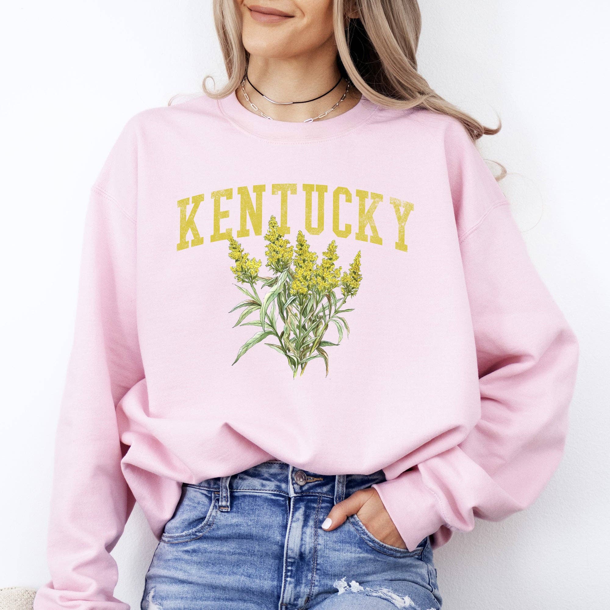 Refinery Number One LLC - Vente Sweat-shirt à imprimés – unisexe - Chandail à motif floral Kentucky State5