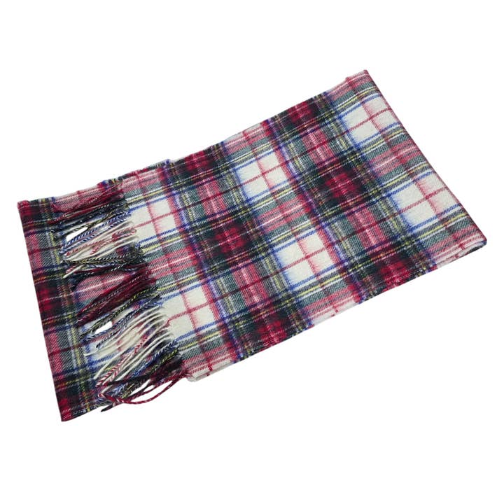 Strathurie Lambswool Ladies Gents Tartan Check Scarf for wholesale by Strathurie