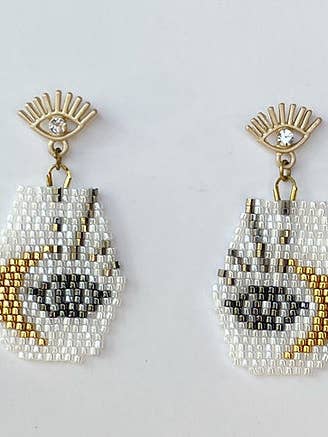 Evil Eye Earrings for wholesale by uncommon milkweed