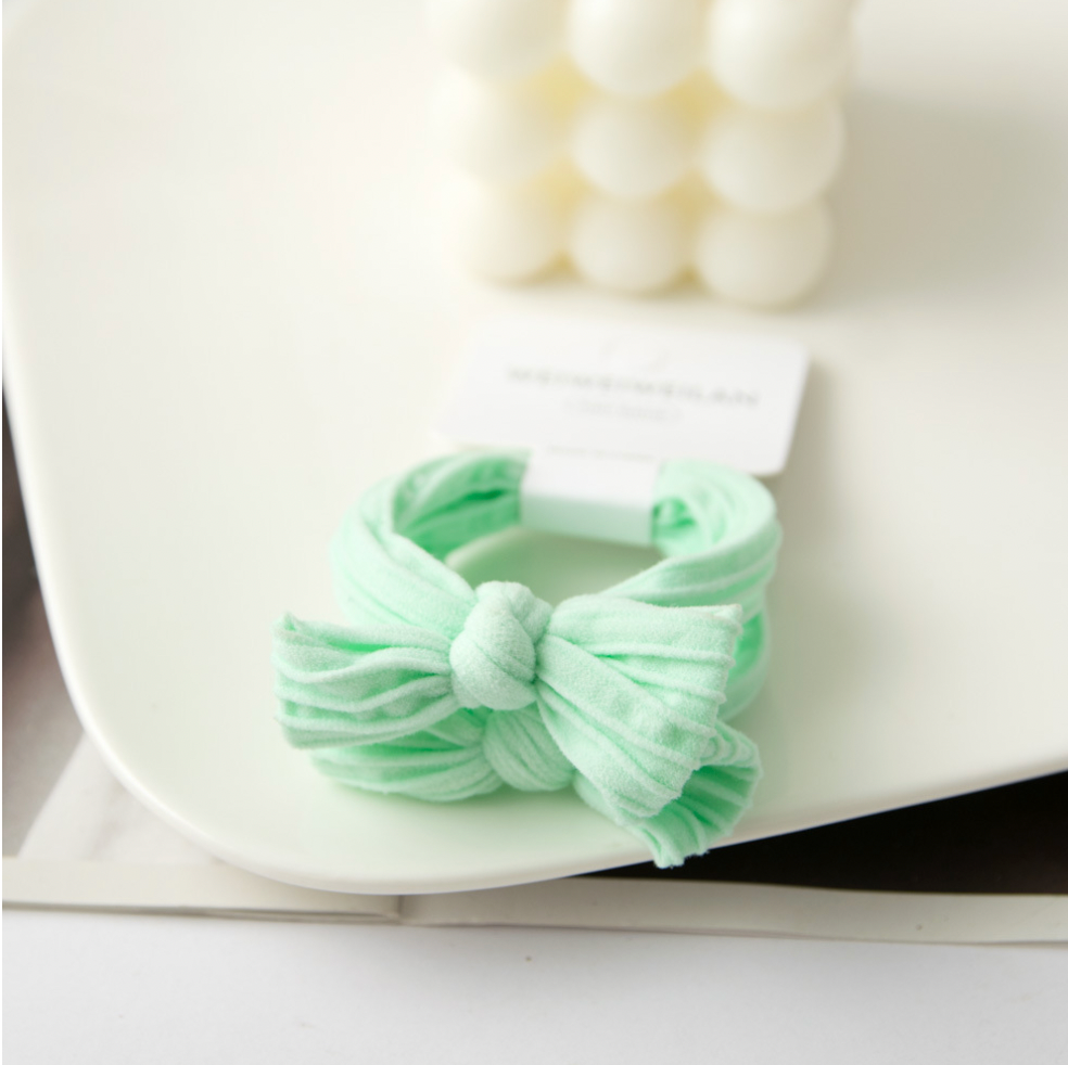 XO Fashion - Vente Élastique à cheveux - HT5003 Élastique à cheveux à motif mignon en forme de nœud, 2 unités0