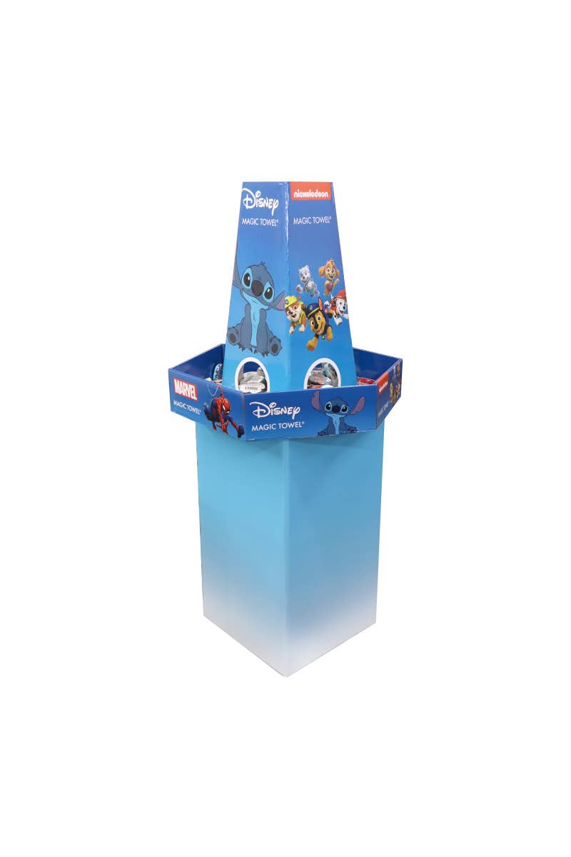 PINEAPPLE Beauty – Engroshandel Håndklæde – UPD 12490 Disney magiske håndklæder med gulvdisplay - 144 stk.3