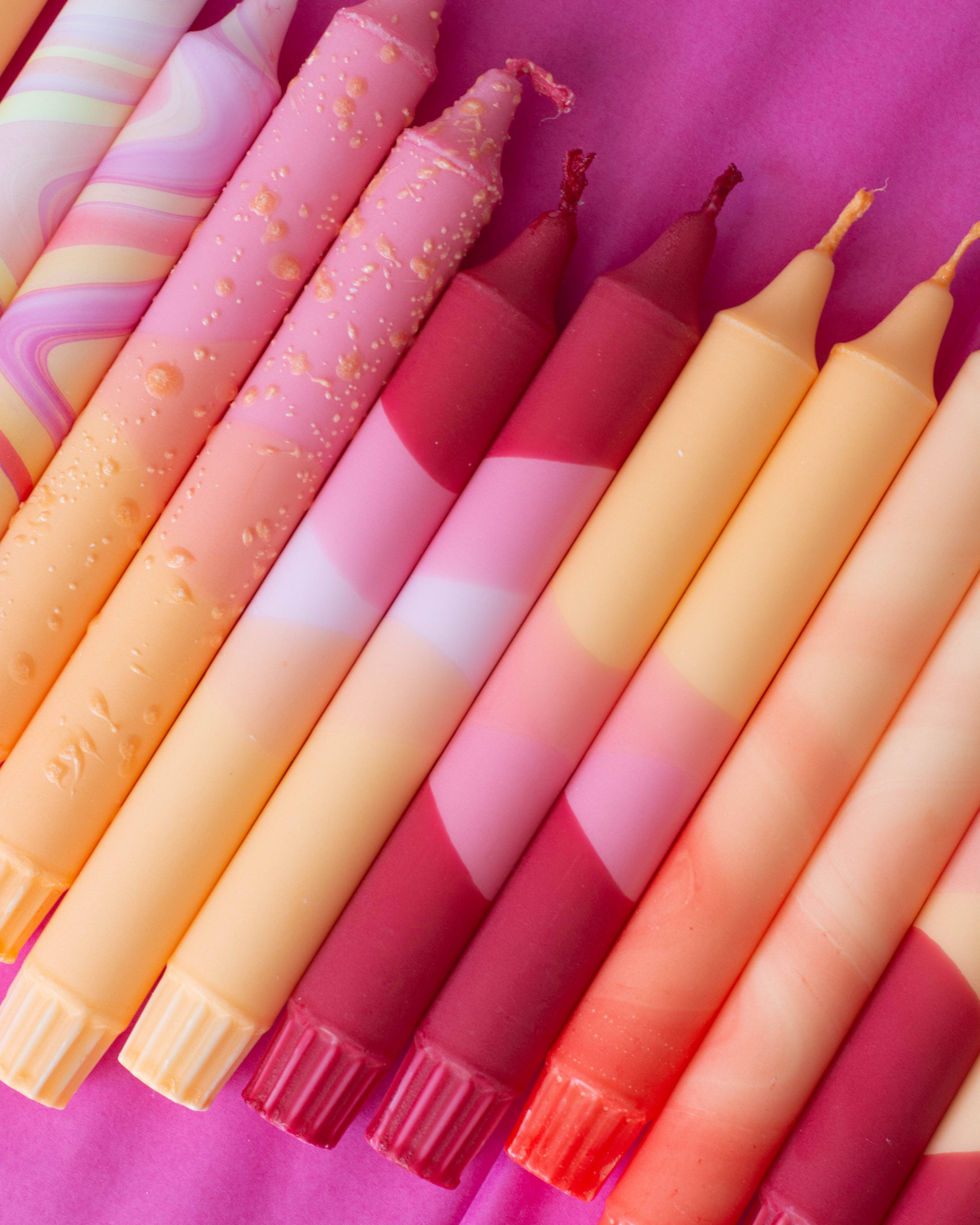 Nordtrice - Wholesale Tapered Candle/Candlestick - Taper candles - Sunset Mix4