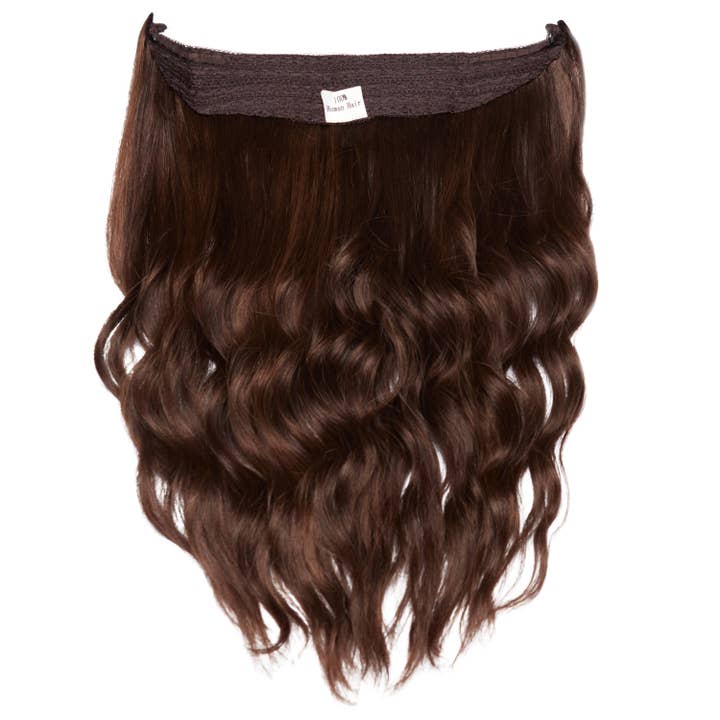 Halo Style Extension - #4 - Dark-Medium Brown for wholesale by Fortune Wigs