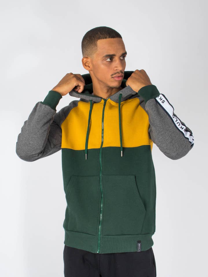 Felpa con cappuccio Leon grigia per la vendita all'ingrosso da parte di StockNow Unipessoal