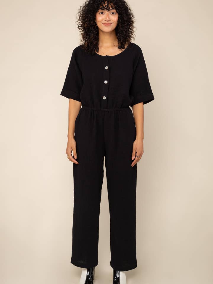 NLT - Wholesale Jumpsuit - Women's - Millie Cotton Gauze Jumpsuit - Plus Size