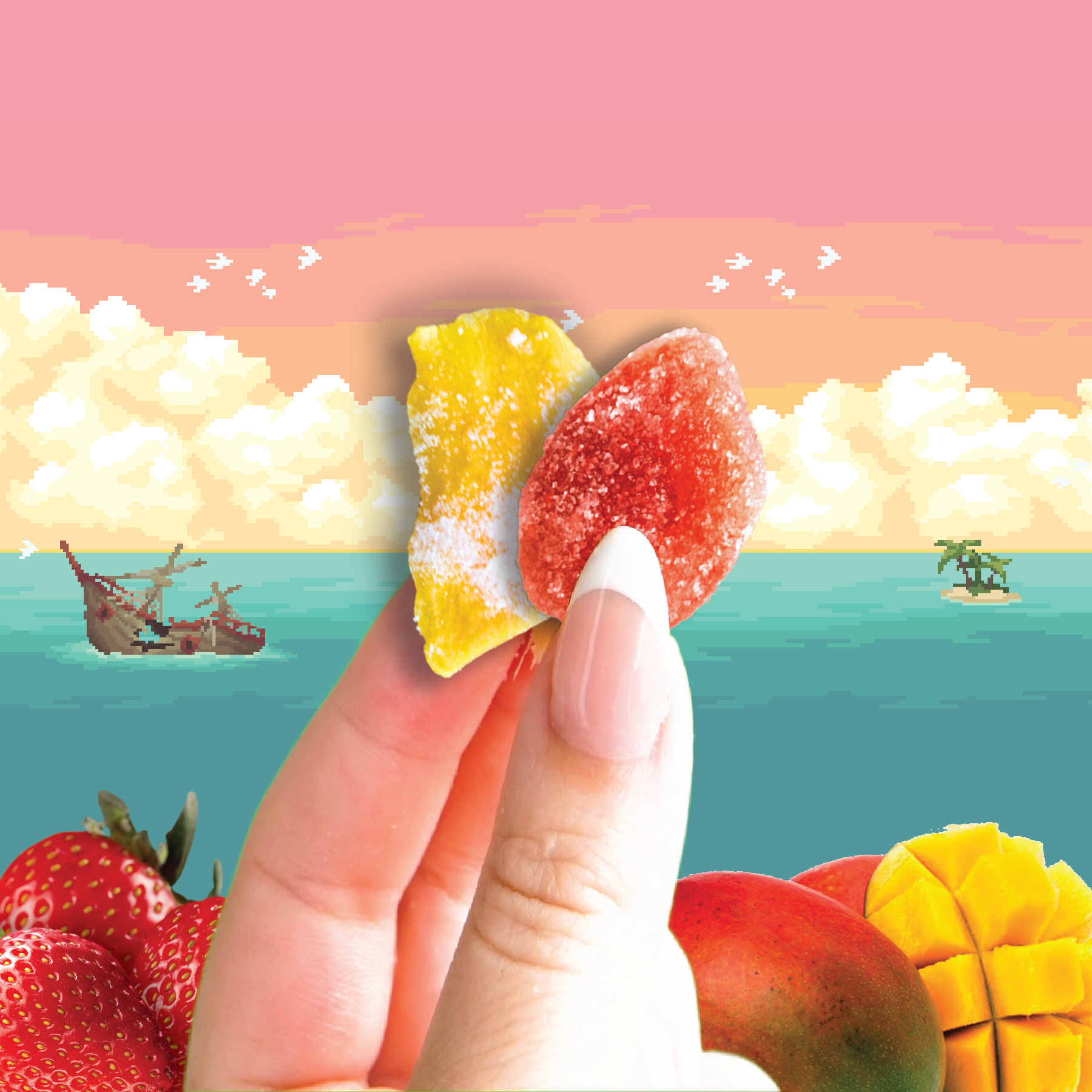 Final Boss Sour - Wholesale Gummy - Level 2 Strawberry x Mango (4-Pack)1