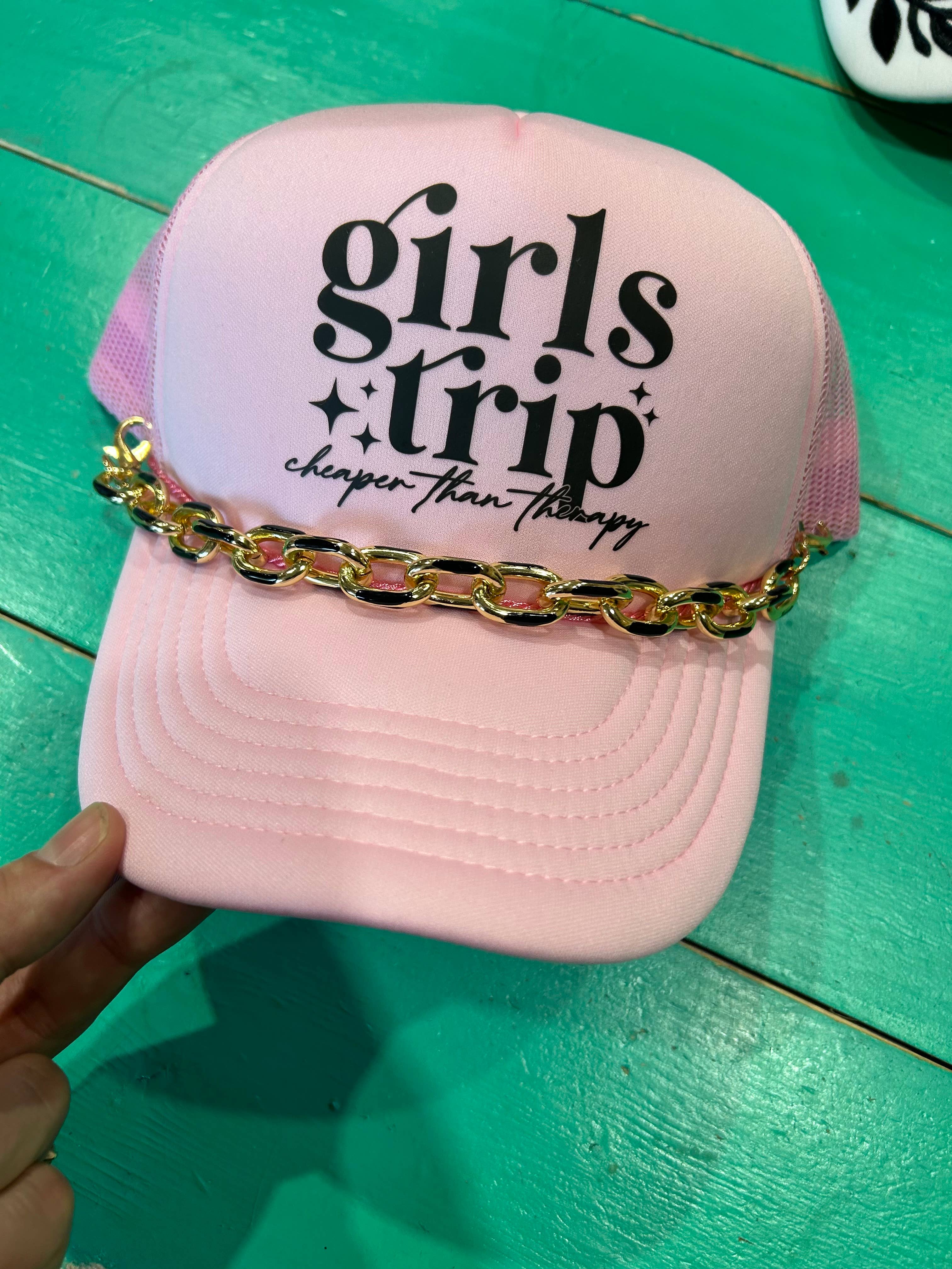 Vibes Hat Company - Wholesale Trucker Hat - Women's - Girls Trip Cheaper Than Therapy Trucker | Roadtrip | Summer 1