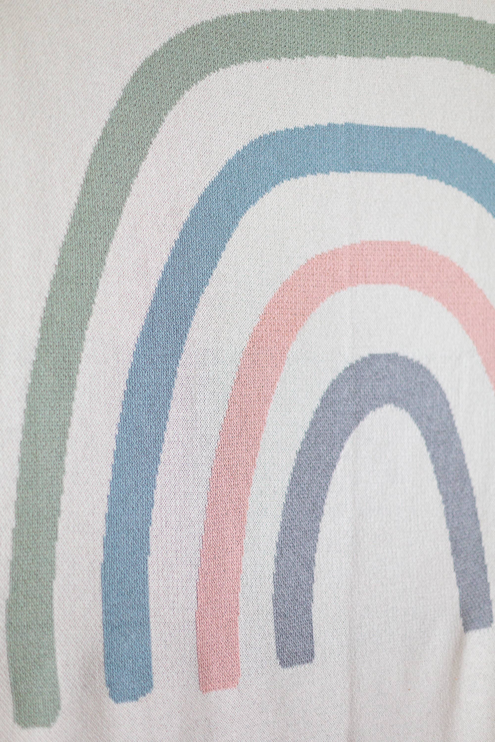 Modern Burlap - Vendita all'ingrosso Plaid - Prodotta negli Stati Uniti | Coperta in maglia arcobaleno | 3 colori1