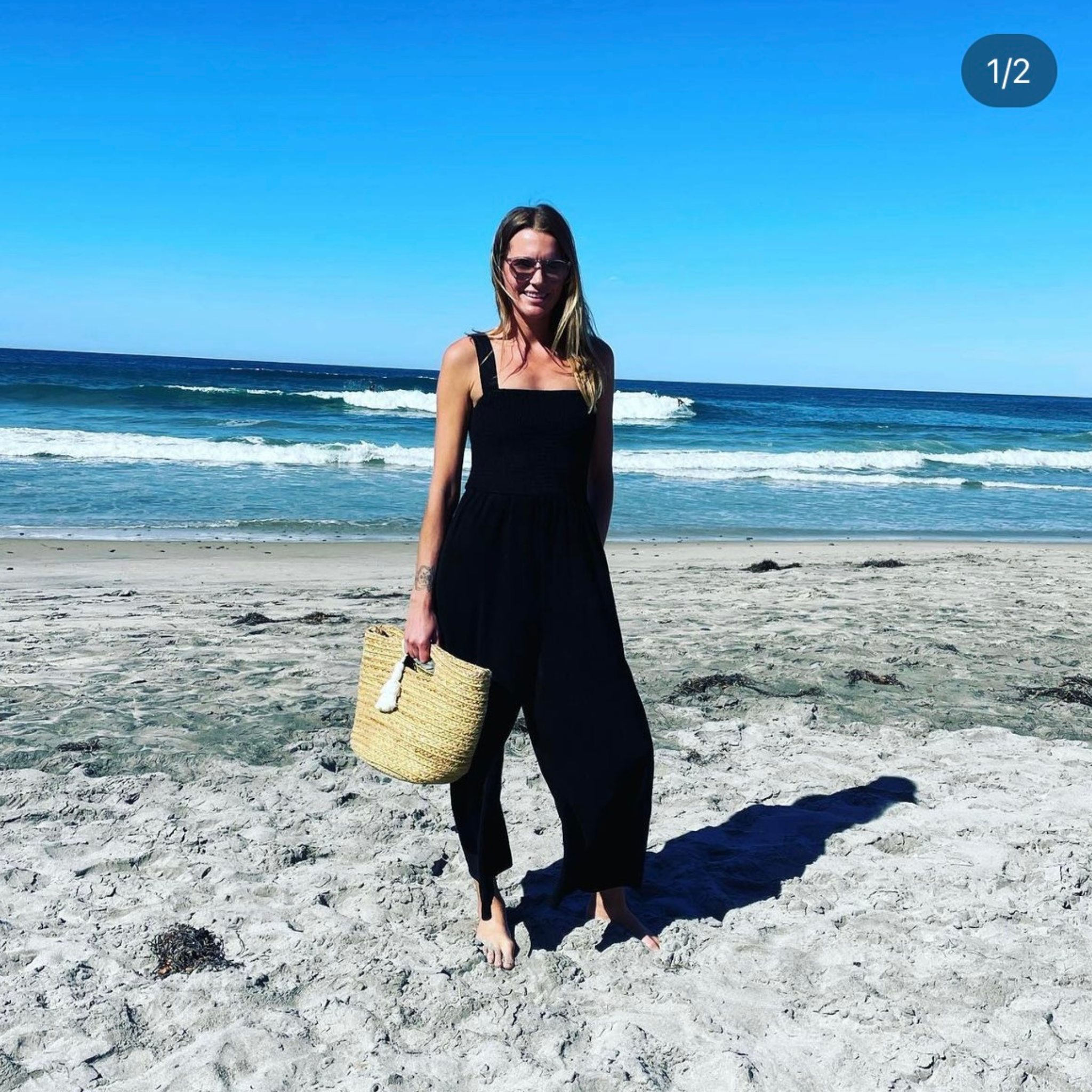 Bette - Wholesale Jumpsuit - Women's - Cabana Black Terry Cloth Jumpsuit | Travel & Loungewear10