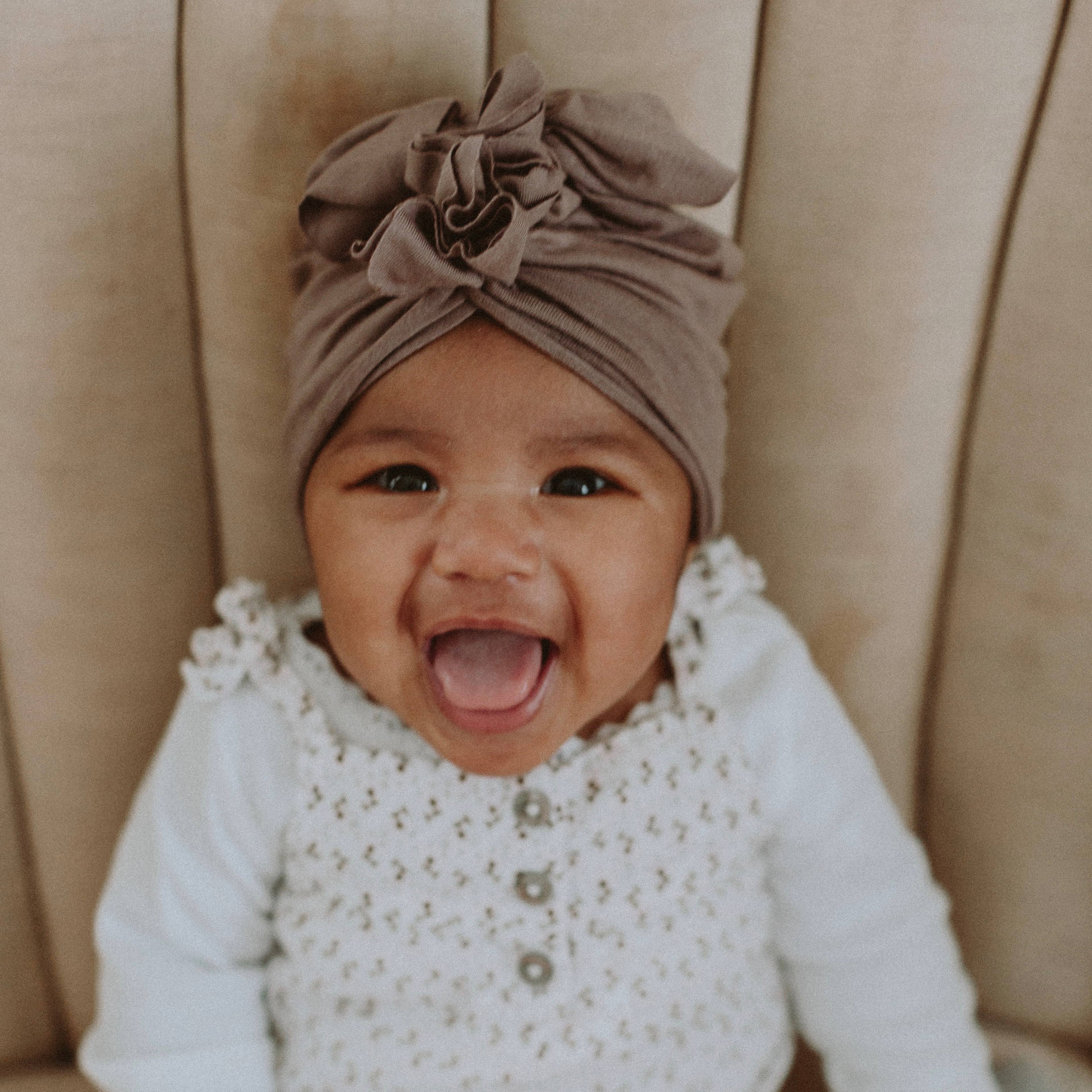 BluTaylor® - Wholesale Baby Headwrap - Baby - Vintage Head Wrap Hat - Pebblestone2