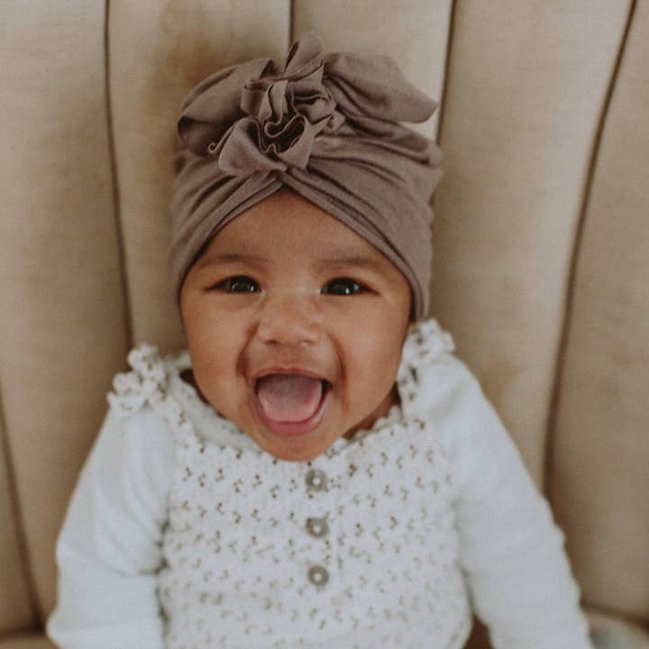 BluTaylor® - Wholesale Baby Headwrap - Baby - Vintage Head Wrap Hat - Pebblestone2